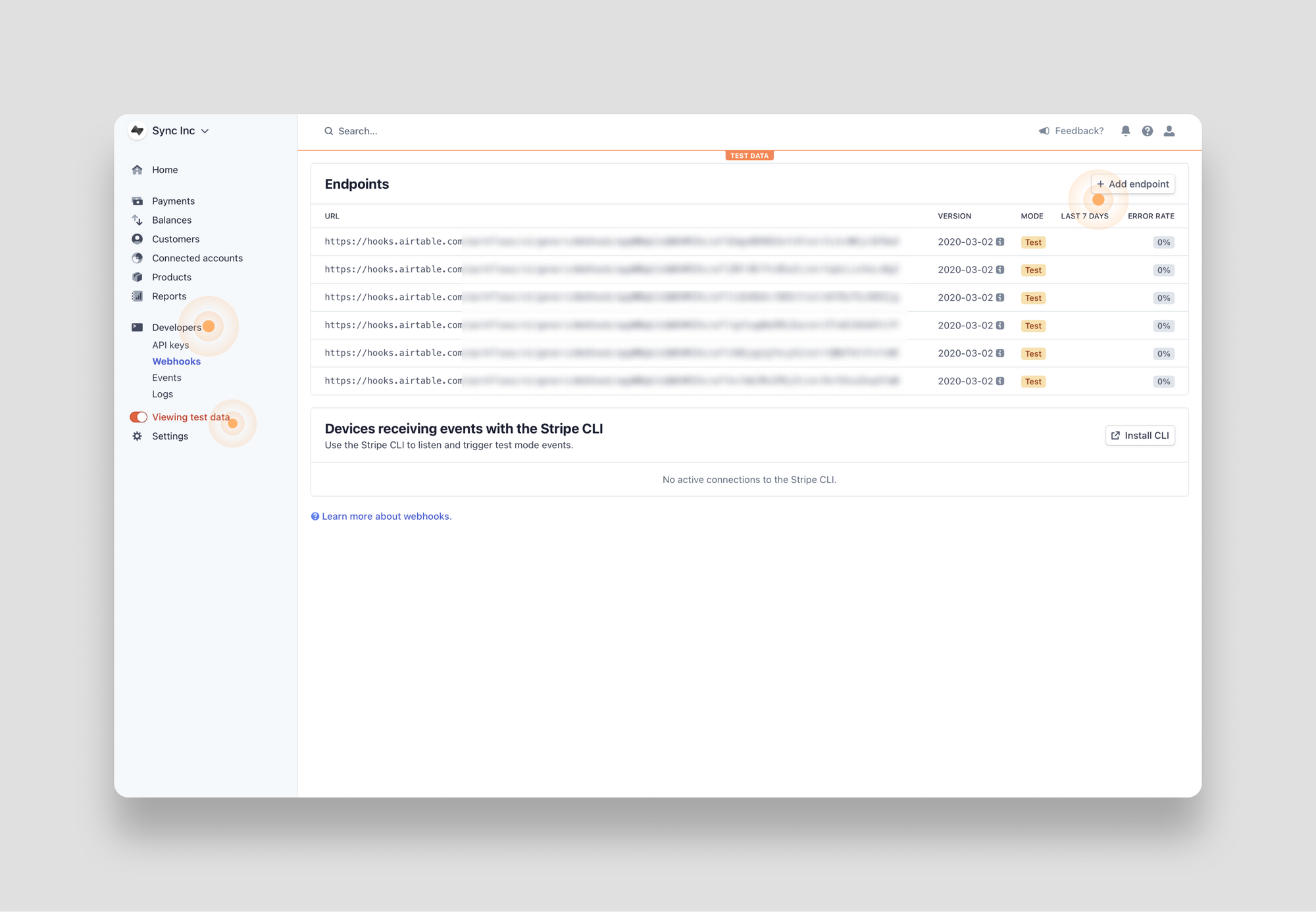 Create stripe endpoint